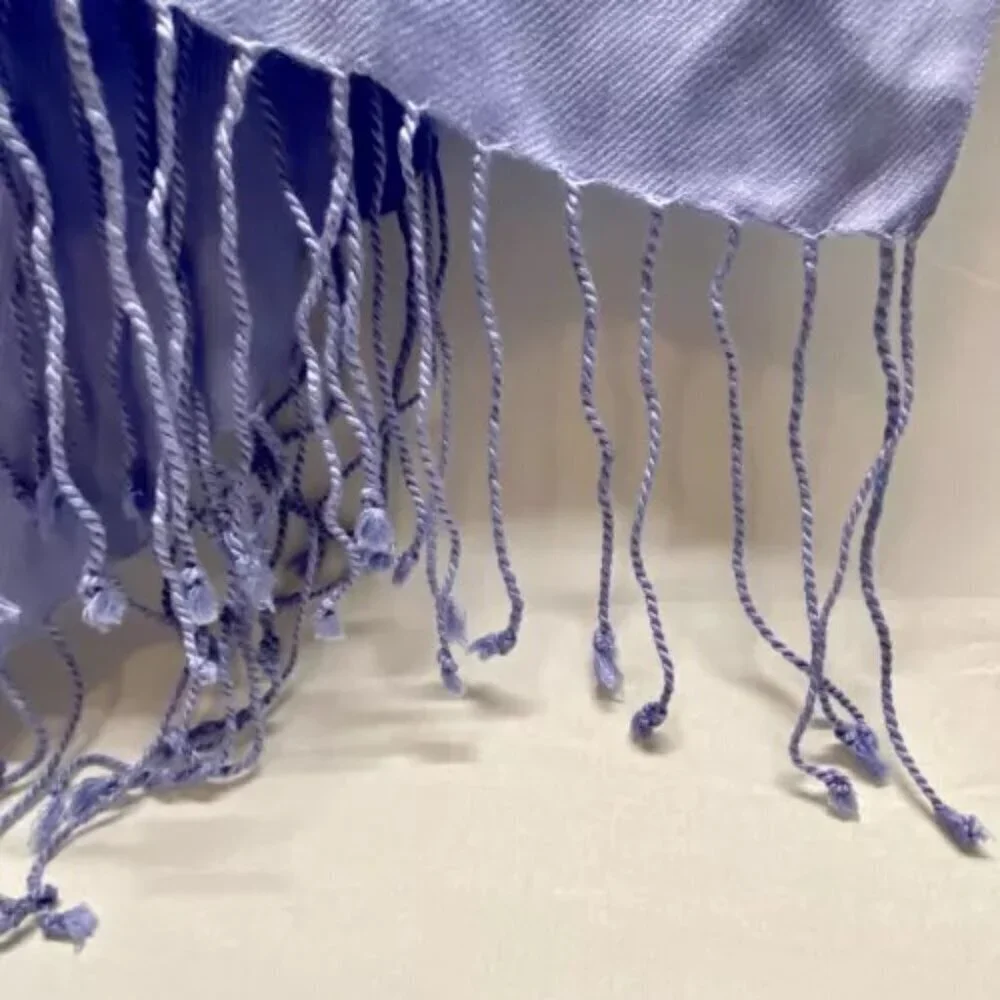 Pashmina Scarf Wrap Shawl Women's Multi Style Wear‎ OSFM Sweet Lilac Fringe NWT